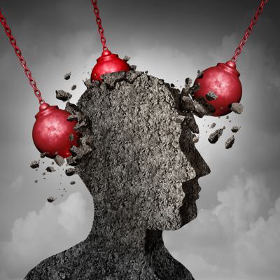 Shattering concept graphic