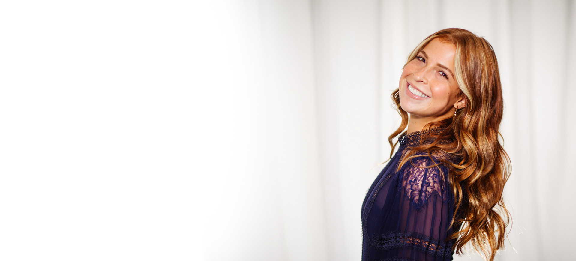 Woman with bright smile